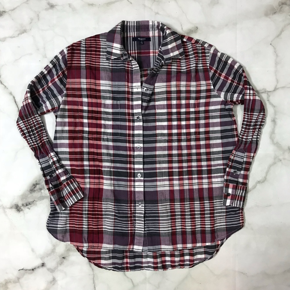 Madewell Button Down Top With Front Pockets - image 1